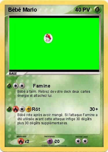 Pokemon Bébé Mario