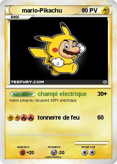 Pokemon mario-Pikachu