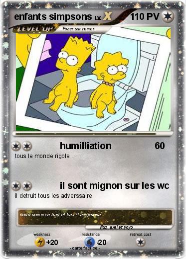 Pokemon enfants simpsons