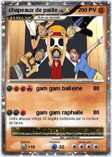 Pokemon chapeaux de paille