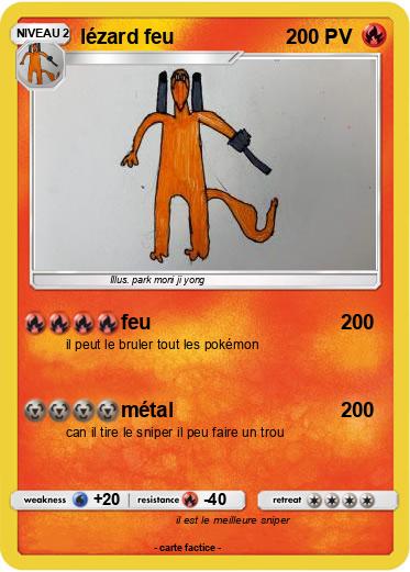 Pokemon lézard feu