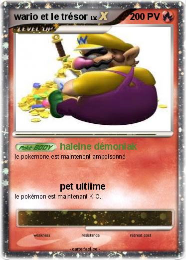 Pokemon wario et le trésor