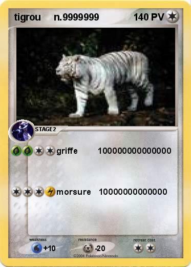 Pokemon tigrou     n.9999999