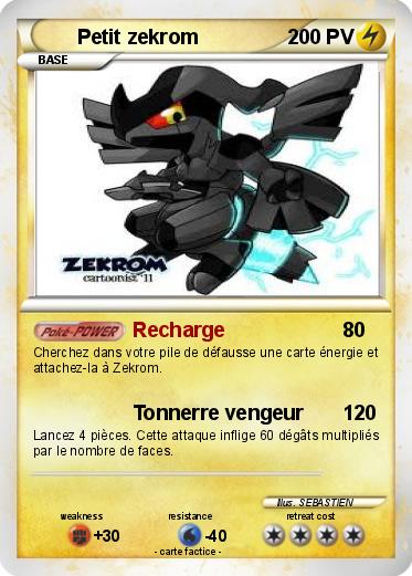 Pokemon Petit zekrom