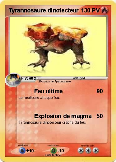 Pokemon Tyrannosaure dinotecteur