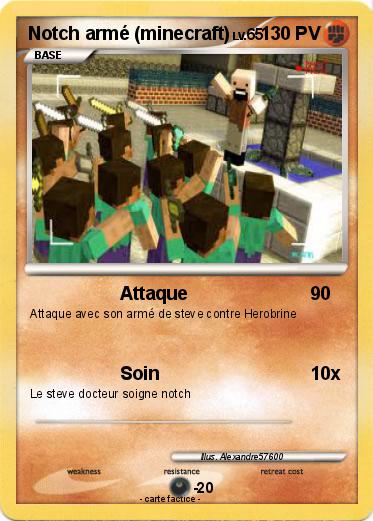 Pokemon Notch armé (minecraft)