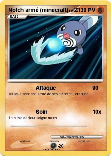 Pokemon Notch armé (minecraft)