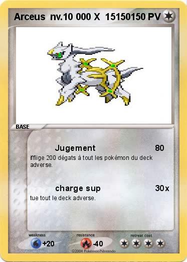 Pokemon Arceus  nv.10 000 X  15150