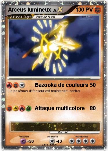 Pokemon Arceus lumineux