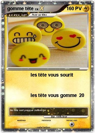 Pokemon gomme tête