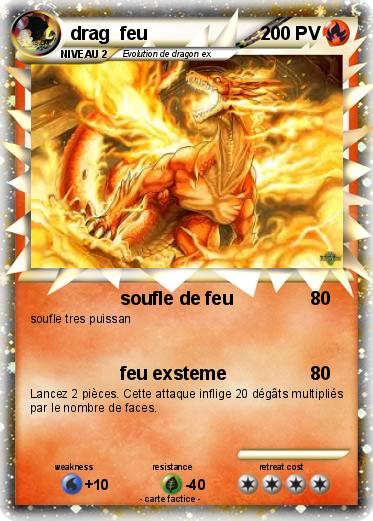 Pokemon drag  feu