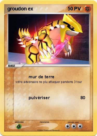 Pokemon groudon ex