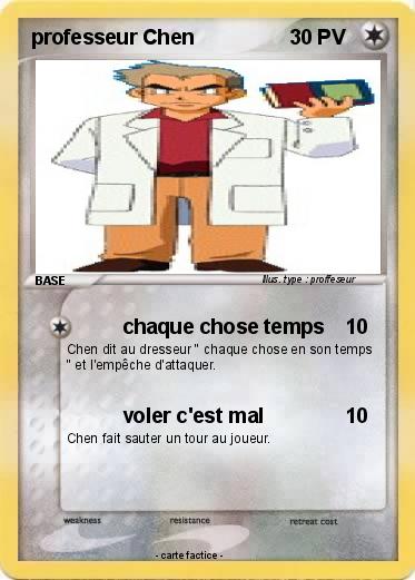 Pokemon professeur Chen