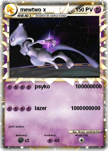 Pokemon mewtwo x