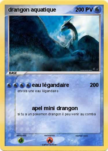 Pokemon drangon aquatique