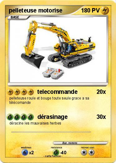 Pokemon pelleteuse motorise
