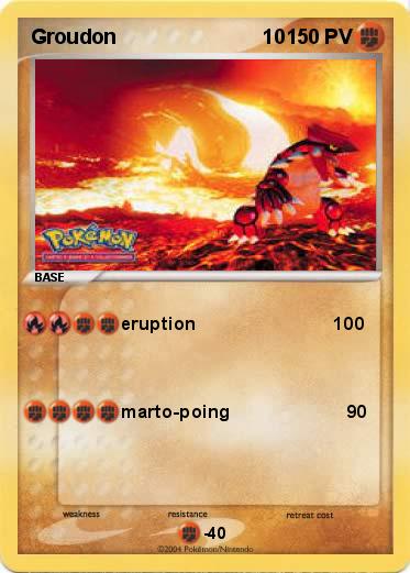 Pokemon Groudon                          10