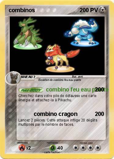 Pokemon combinos