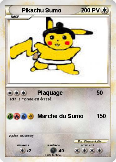 Pokemon Pikachu Sumo