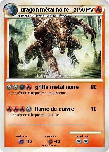 Pokemon dragon métal noire   2