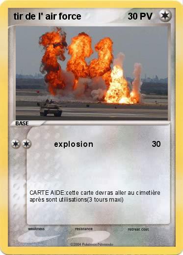 Pokemon tir de l' air force                   