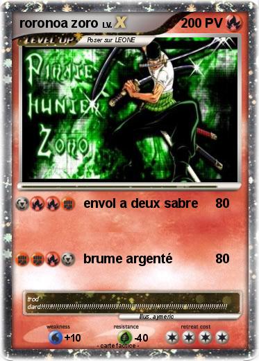 Pokemon roronoa zoro