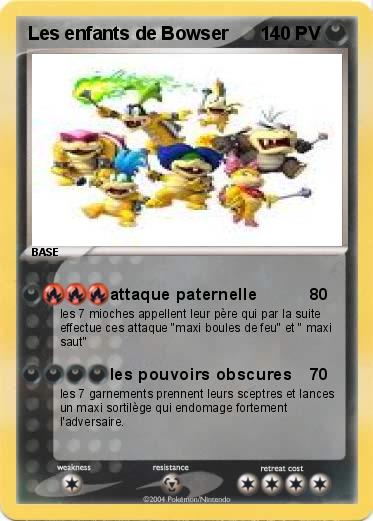 Pokemon Les enfants de Bowser