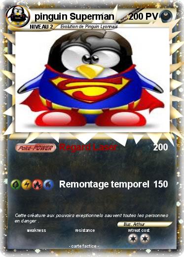 Pokemon pinguin Superman