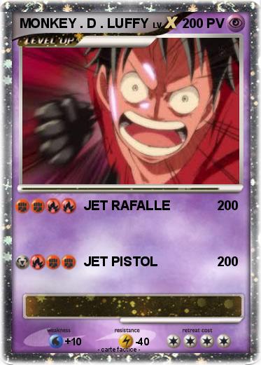 Pokemon MONKEY . D . LUFFY