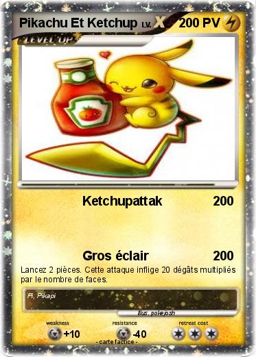 Pokemon Pikachu Et Ketchup
