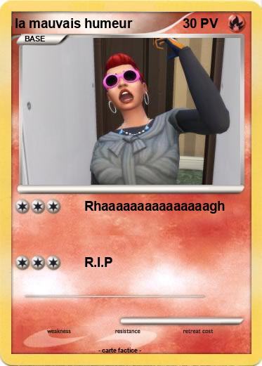 Pokemon la mauvais humeur