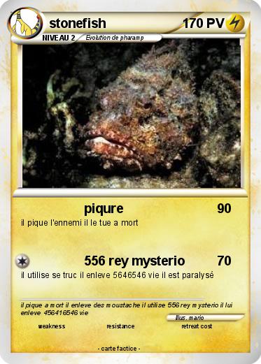 Pokemon stonefish