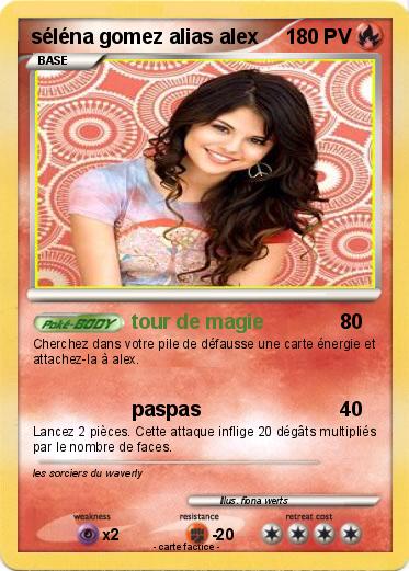 Pokemon séléna gomez alias alex
