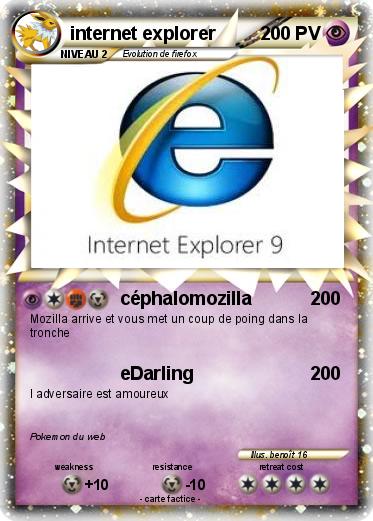 Pokemon internet explorer