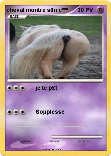 Pokemon cheval montre s0n c***