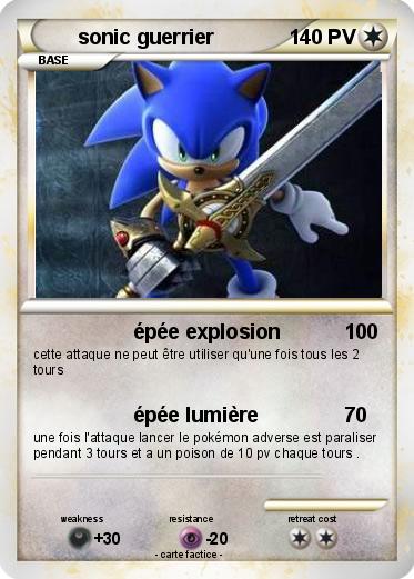 Pokemon sonic guerrier