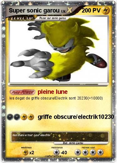 Pokemon Super sonic garou