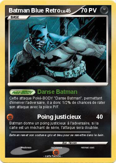 Pokemon Batman Blue Retro