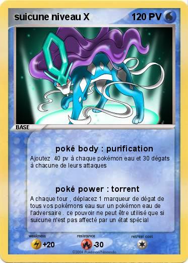 Pokemon suicune niveau X