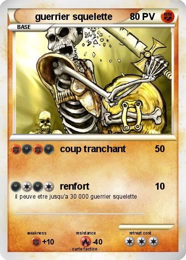 Pokemon guerrier squelette