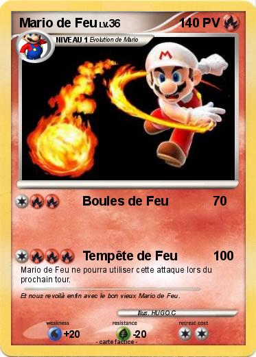Pokemon Mario de Feu