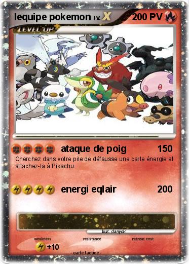 Pokemon lequipe pokemon