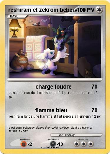 Pokemon reshiram et zekrom bebe