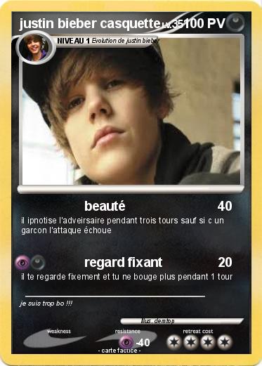 Pokemon justin bieber casquette
