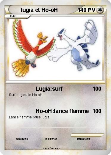 Pokemon lugia et Ho-oH