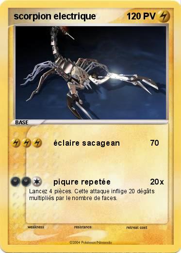 Pokemon scorpion electrique