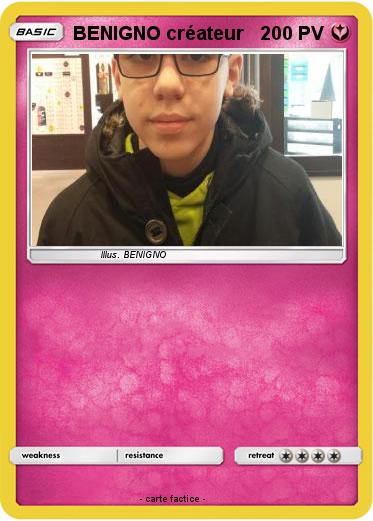 Pokemon BENIGNO créateur