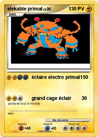 Pokemon elekable primal