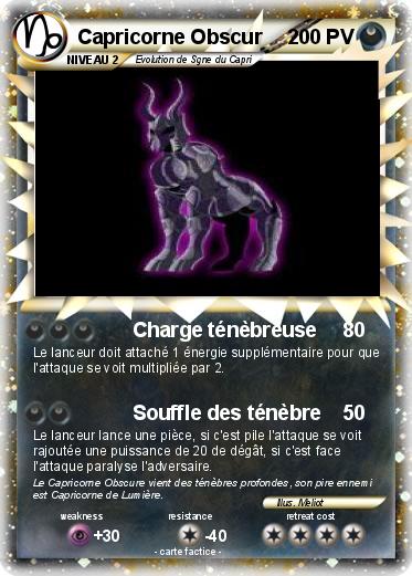 Pokemon Capricorne Obscur