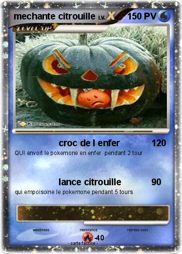 Pokemon mechante citrouille